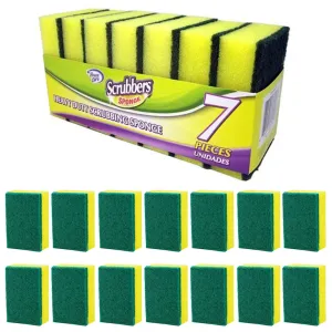 14 Pack Heavy Duty Scrub Sponges Washing Dishes Cleaning Kitchen Dish Sponge
