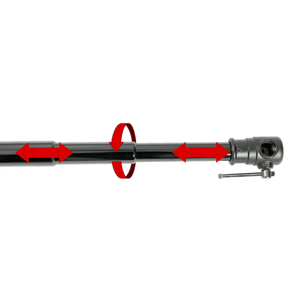 2x4m Dual Grey/White Vinyl Drop Telescopic Background Support