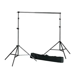 2x4m Dual Grey/White Vinyl Drop Telescopic Background Support