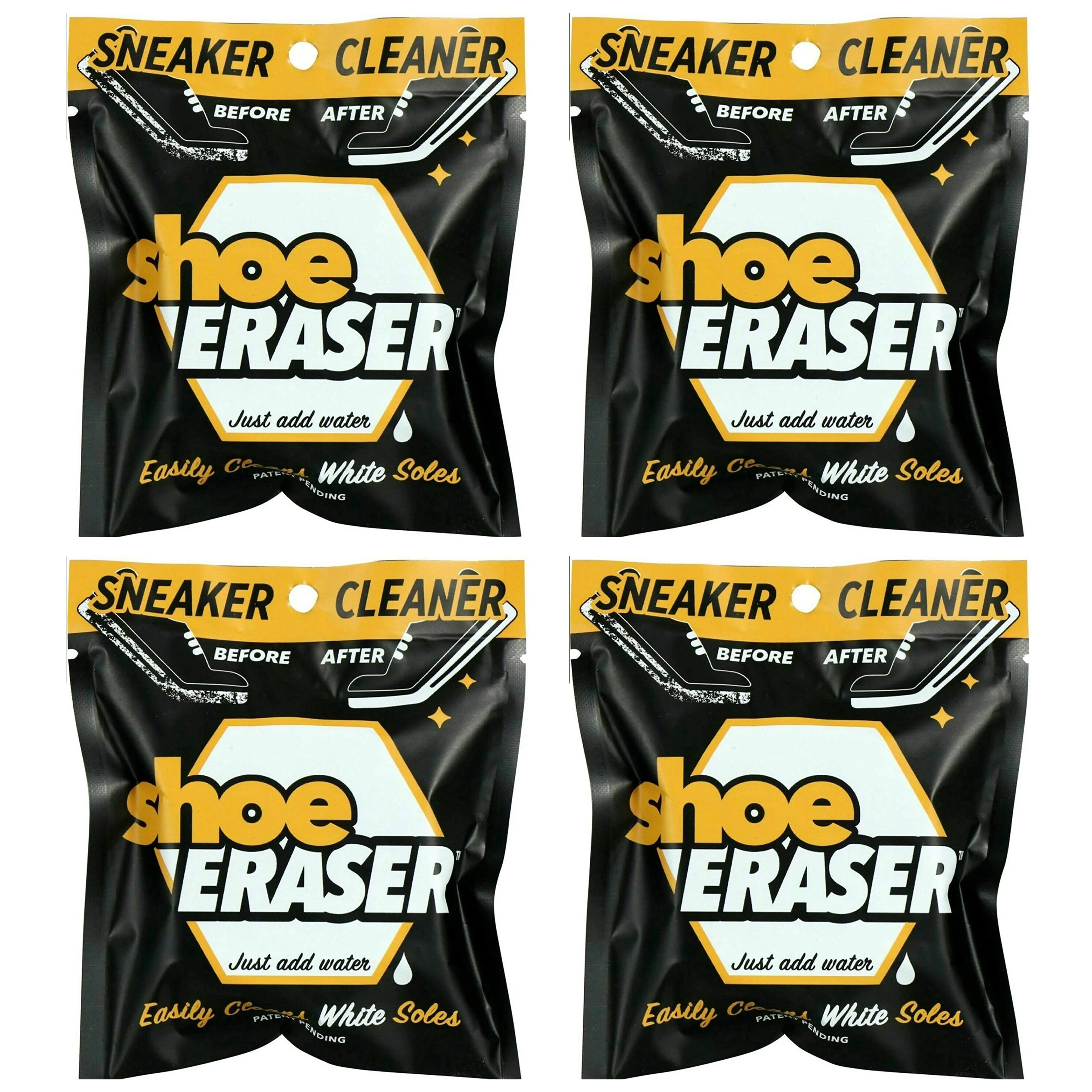 4 Pc Scuff Erasing Shoe Eraser White Sole Sneaker Cleaning Sponge Remove Dirt