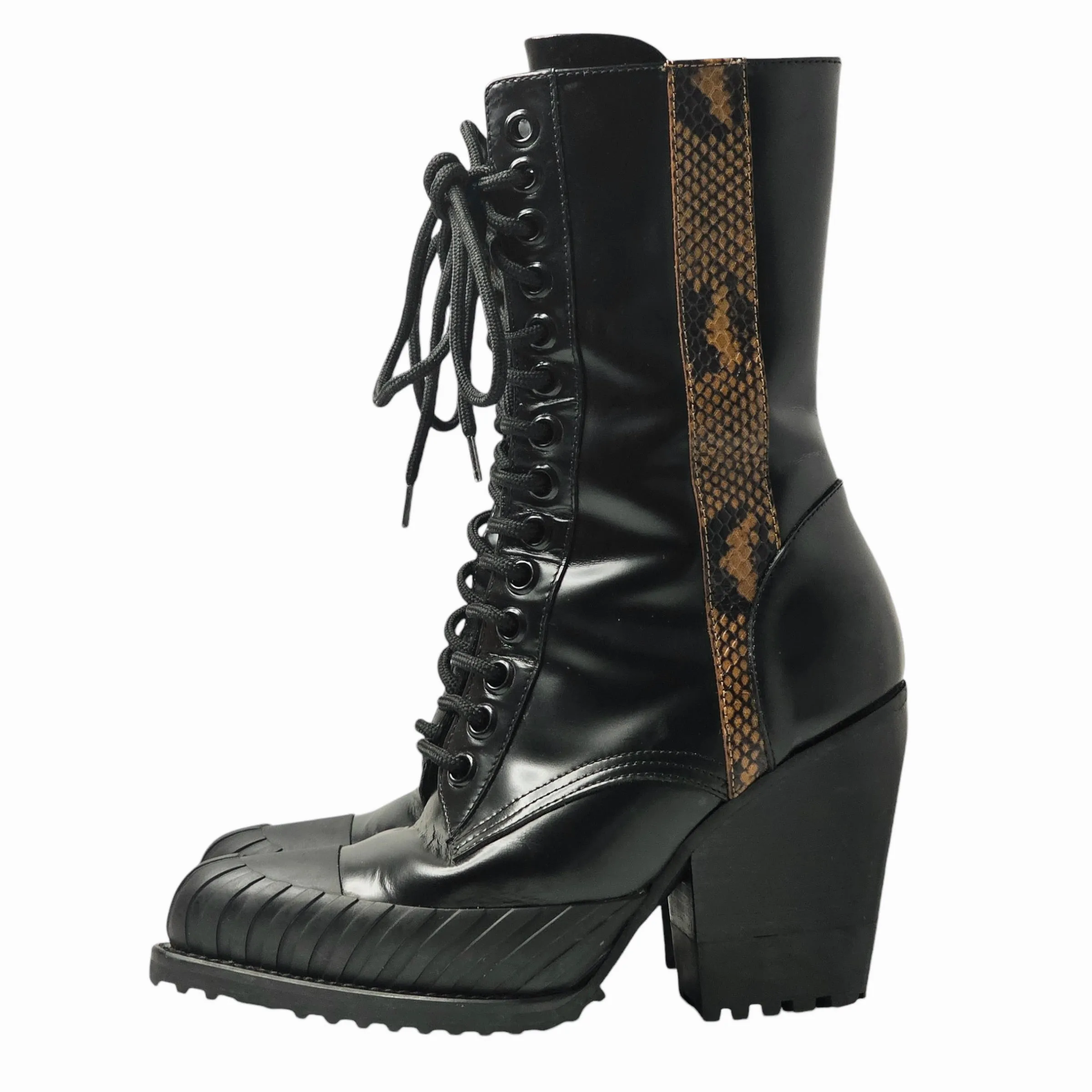 CHLO LEATHER BOOTS EU 37/ UK 4