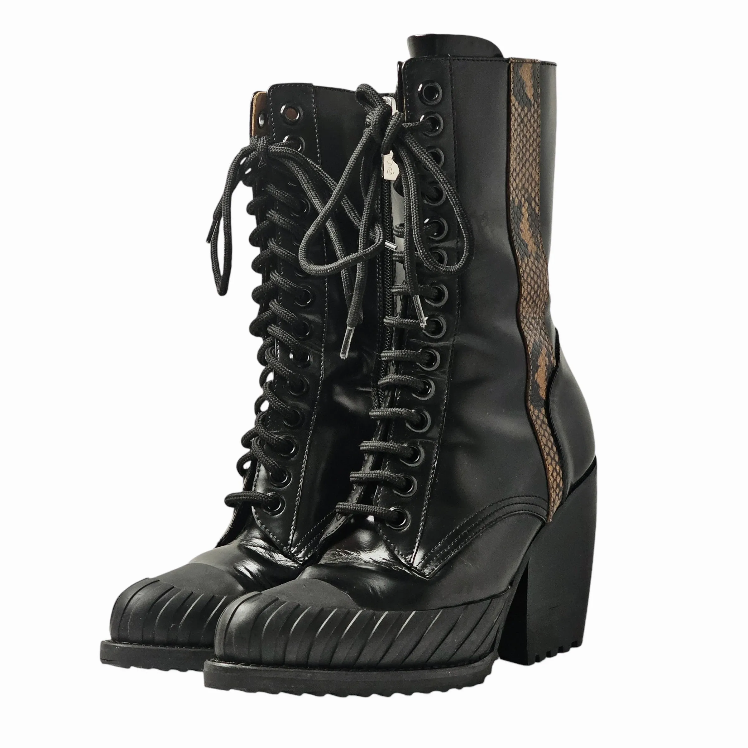 CHLO LEATHER BOOTS EU 37/ UK 4