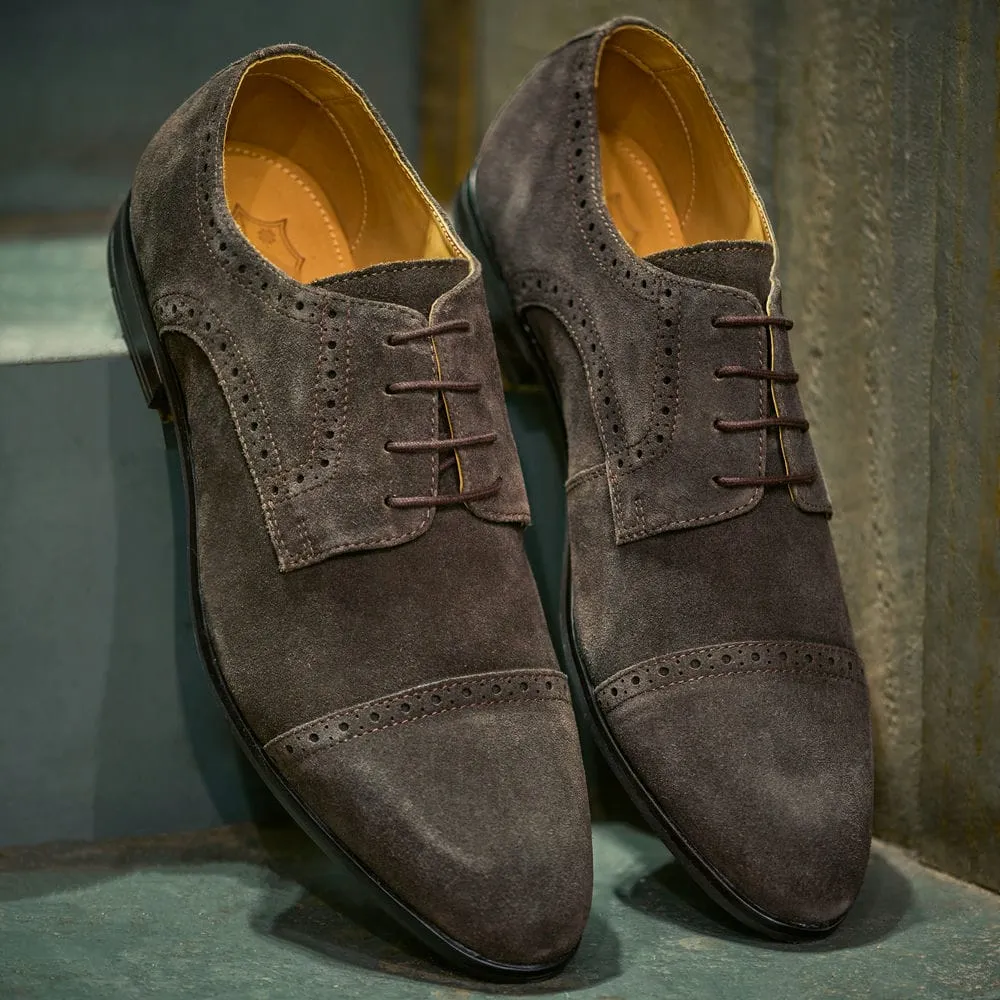 Derbies Antoine - Marron suède