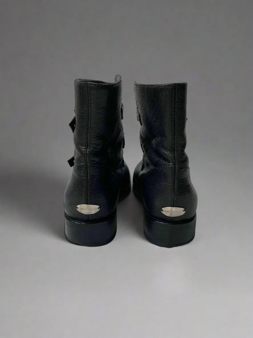 JIMMY CHOO Biker Boots Size 39.5