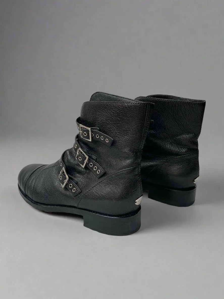 JIMMY CHOO Biker Boots Size 39.5