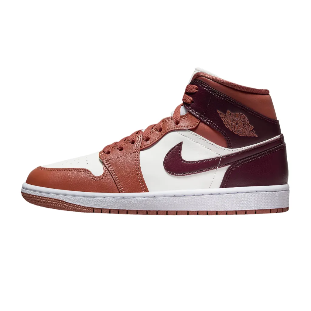 Jordan shoe sneakers for adults Air Jordan 1 Mid BQ6472 200 peach-white-brick