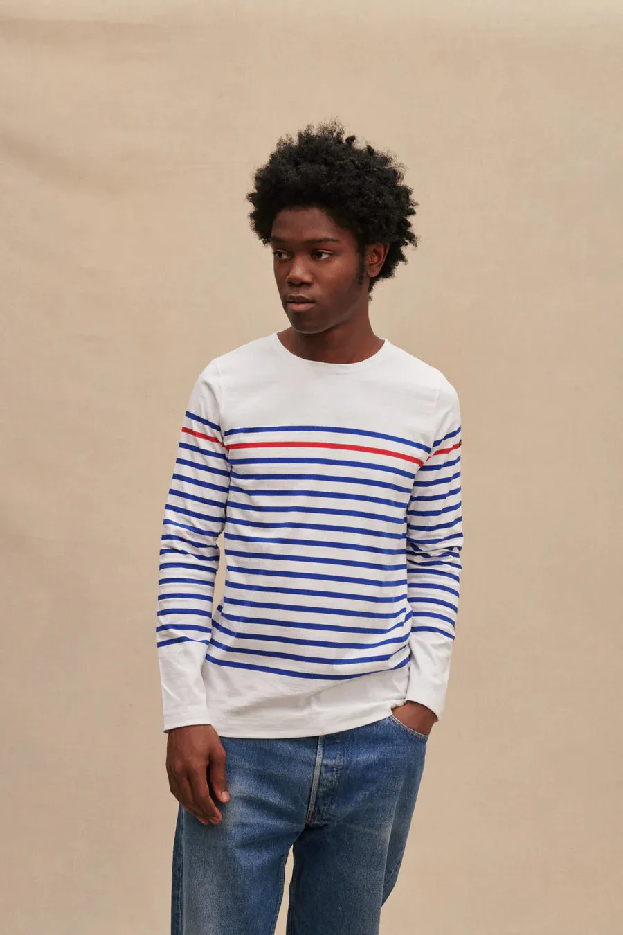 Le Minor Mariniere with Side Slits D69 Base/White
