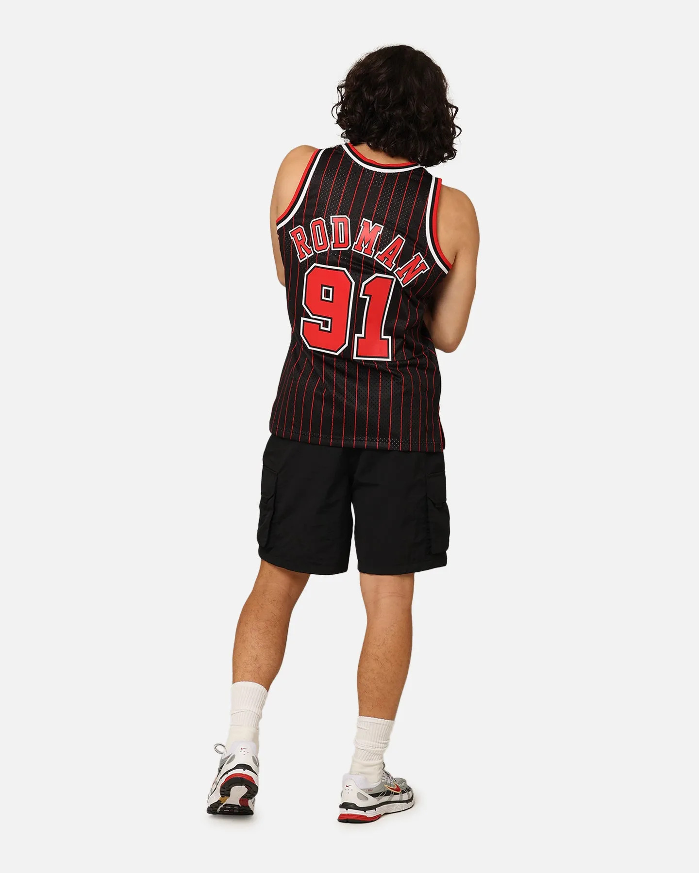 Mitchell & Ness Chicago Bulls Dennis Rodman #91 NBA Swingman Jersey Black/Red