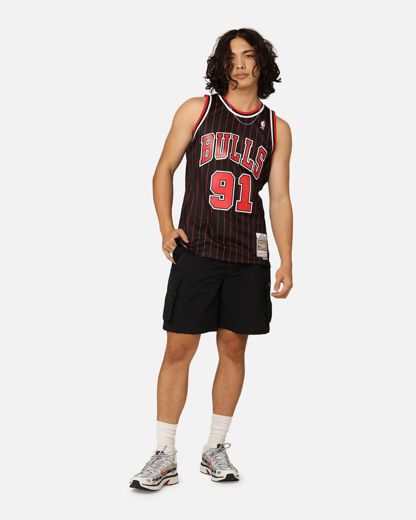 Mitchell & Ness Chicago Bulls Dennis Rodman #91 NBA Swingman Jersey Black/Red