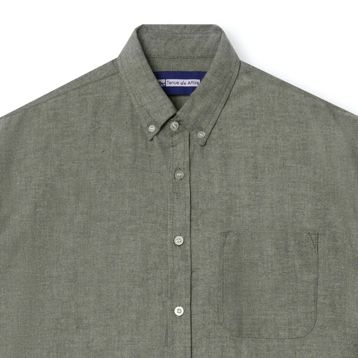Parisian Oxford Long Sleeve Shirt - Dark Green