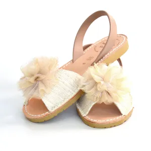 SAMPLE SALE Florence Tulle Pom Pom Sandals