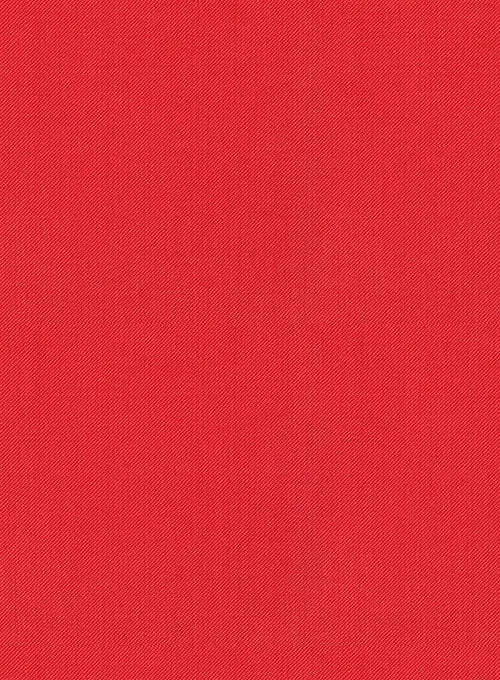 Scabal Scarlet Red Wool Pants