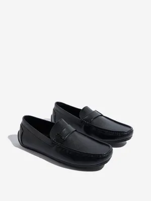 SOLEPLAY Black Hardware-Detailed Textured Loafers