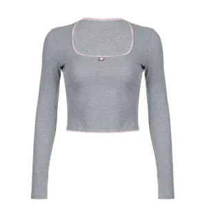 Sweet Edge Ribbed Crop Top 🌸